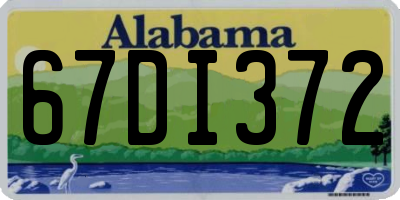AL license plate 67DI372