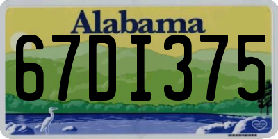 AL license plate 67DI375