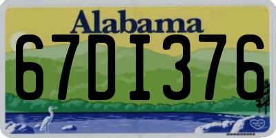 AL license plate 67DI376