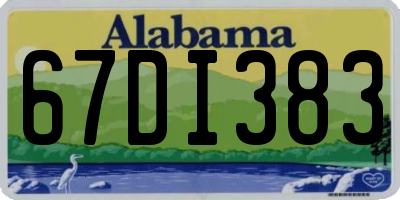 AL license plate 67DI383