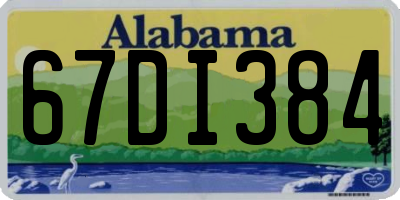 AL license plate 67DI384
