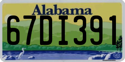 AL license plate 67DI391