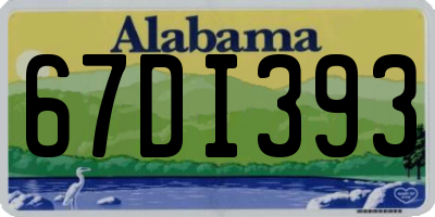 AL license plate 67DI393