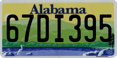 AL license plate 67DI395
