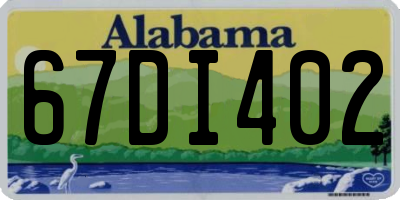 AL license plate 67DI402