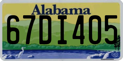 AL license plate 67DI405
