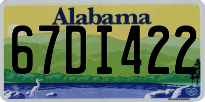AL license plate 67DI422
