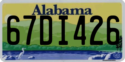 AL license plate 67DI426
