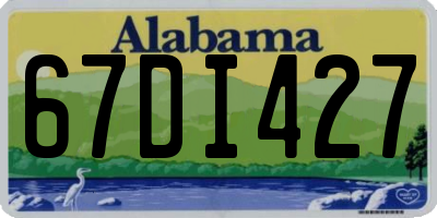 AL license plate 67DI427