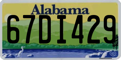 AL license plate 67DI429