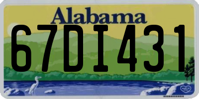 AL license plate 67DI431