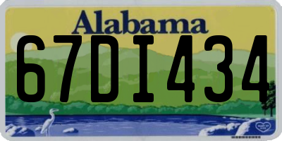 AL license plate 67DI434