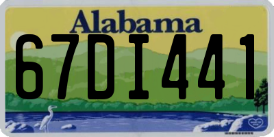 AL license plate 67DI441