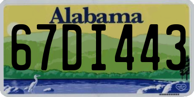 AL license plate 67DI443