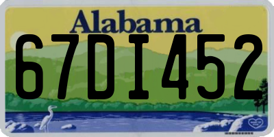 AL license plate 67DI452