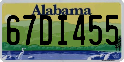 AL license plate 67DI455