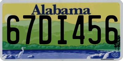 AL license plate 67DI456