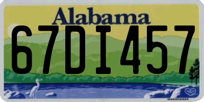 AL license plate 67DI457