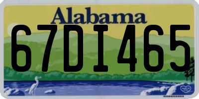 AL license plate 67DI465