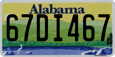 AL license plate 67DI467