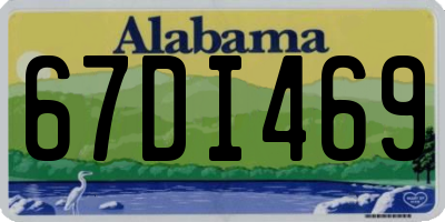AL license plate 67DI469