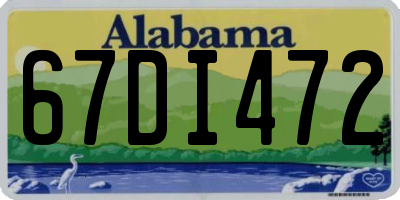 AL license plate 67DI472