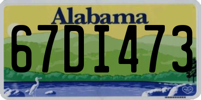 AL license plate 67DI473