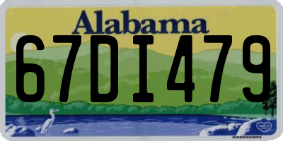 AL license plate 67DI479