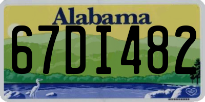 AL license plate 67DI482