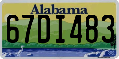 AL license plate 67DI483