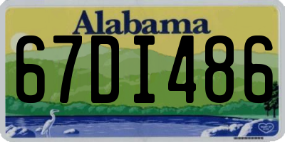 AL license plate 67DI486