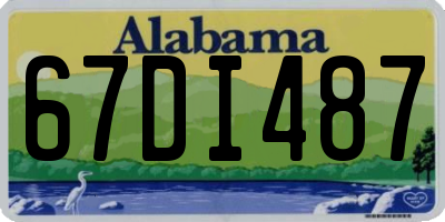 AL license plate 67DI487