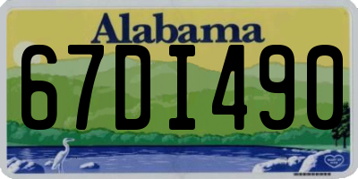 AL license plate 67DI490