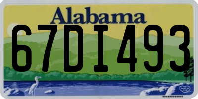 AL license plate 67DI493
