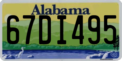 AL license plate 67DI495