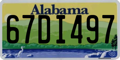 AL license plate 67DI497
