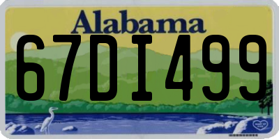 AL license plate 67DI499