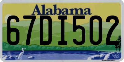 AL license plate 67DI502