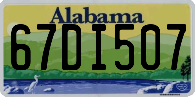 AL license plate 67DI507