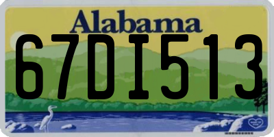 AL license plate 67DI513