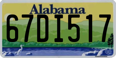 AL license plate 67DI517