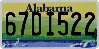 AL license plate 67DI522