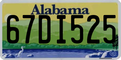 AL license plate 67DI525