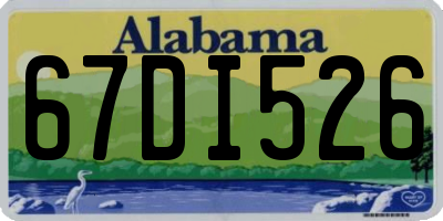 AL license plate 67DI526