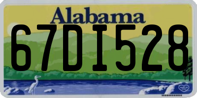 AL license plate 67DI528