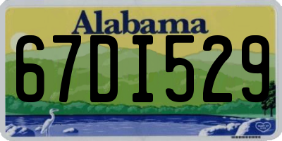 AL license plate 67DI529