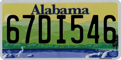 AL license plate 67DI546