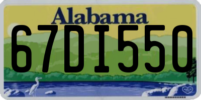 AL license plate 67DI550