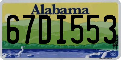 AL license plate 67DI553