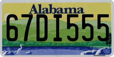 AL license plate 67DI555